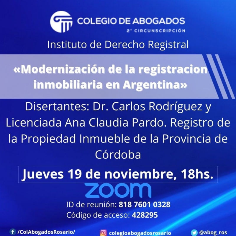 Modernización de la registracion inmobiliaria en Argentina